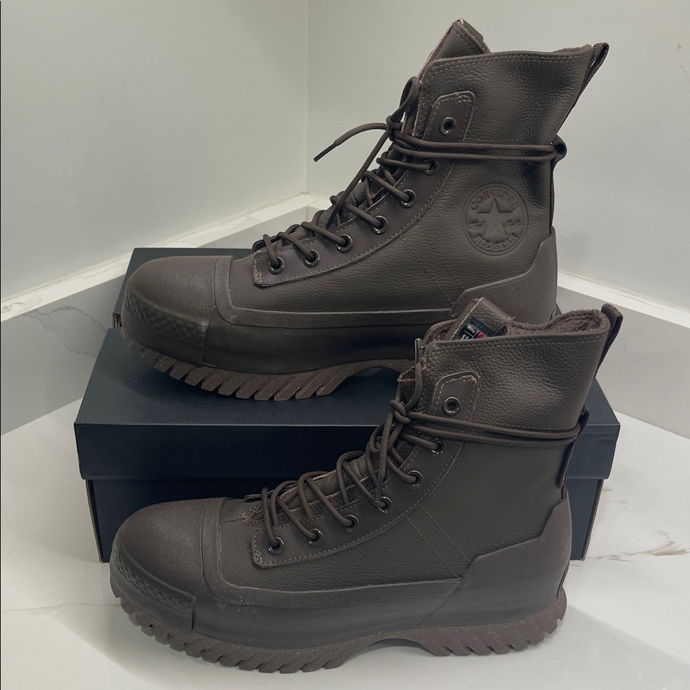 Converse Unisex Dark Brown High-Top Boots Size 9.5 M/ 11.5 W